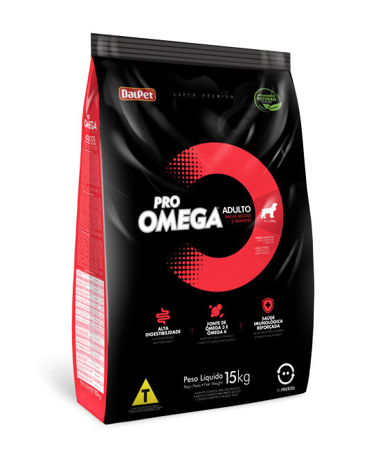 Pro Omega Adultos Raças Médias e Grandes